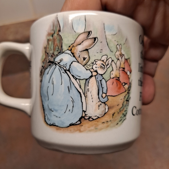 Peter Rabbit Tea Cup By Wedgewood 1993 Single 3" mug/tea cup Beatrix Potters - Picture 3 of 7